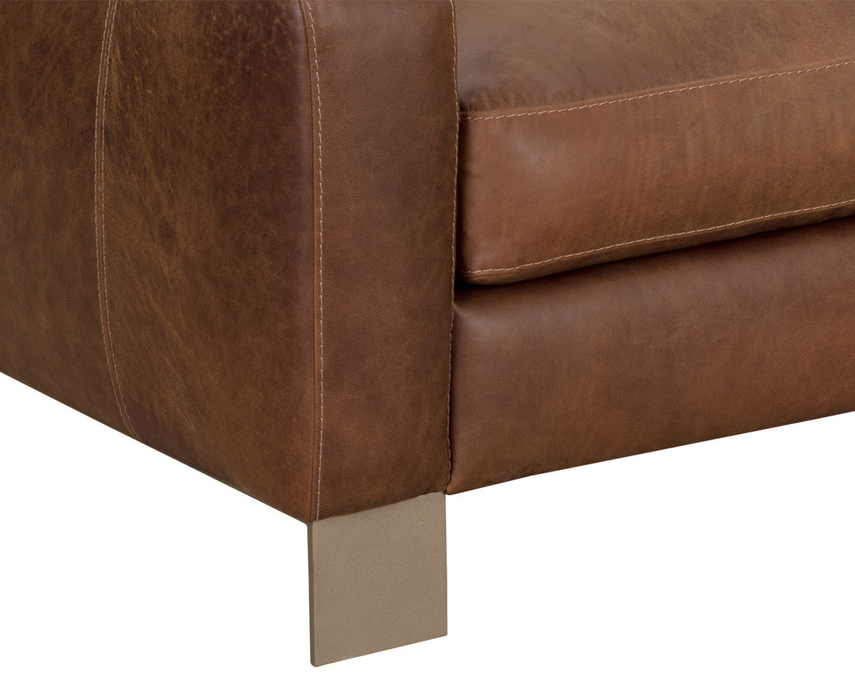 Sunpan Rafael Sofa - Lucia Tobacco Leather