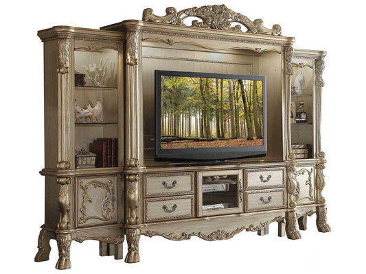 Dresden 121" Poplar Wood Media Console
