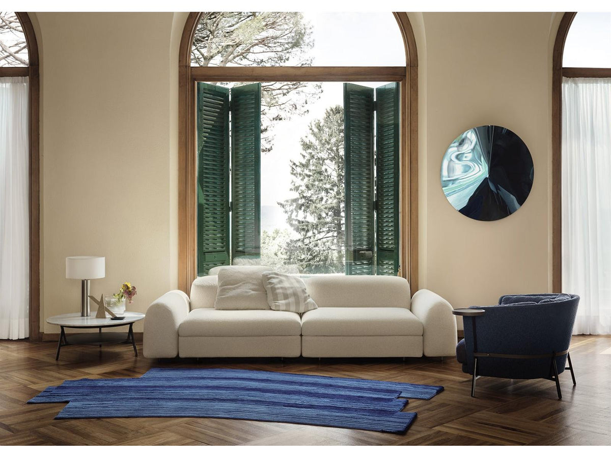 Strips Modular Fabric Sectional Sofa with Removable Quilted Cover