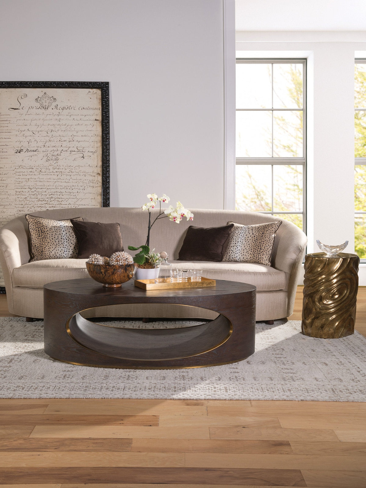 Artistica Home Verbatim Oval Cocktail Table