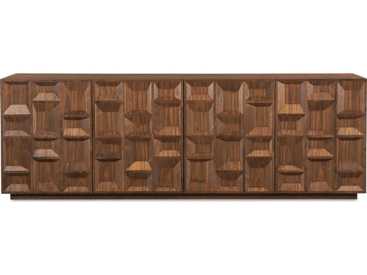 Glendale 94-Inch Walnut Four Door Sideboard