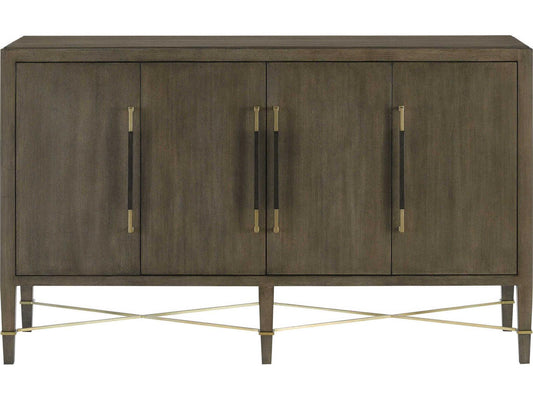 Currey and Company Verona Chanterelle Sideboard in Mahogany and Champagne