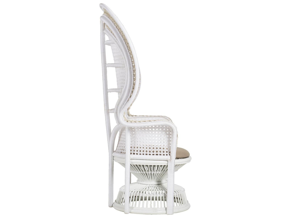 Emanuelle White Accent Chair