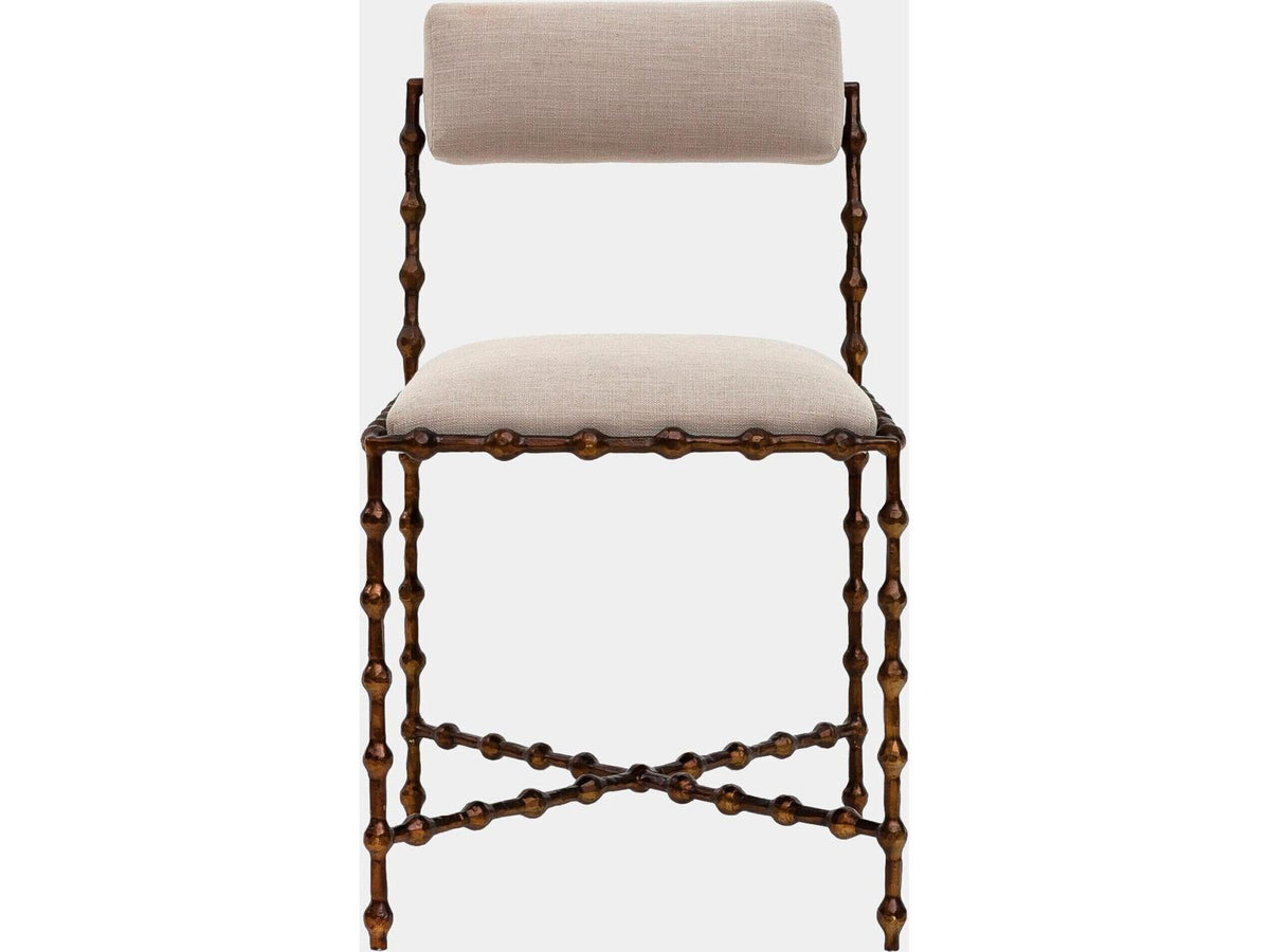 Elder Bronze Upholstered Armless Dining Chair