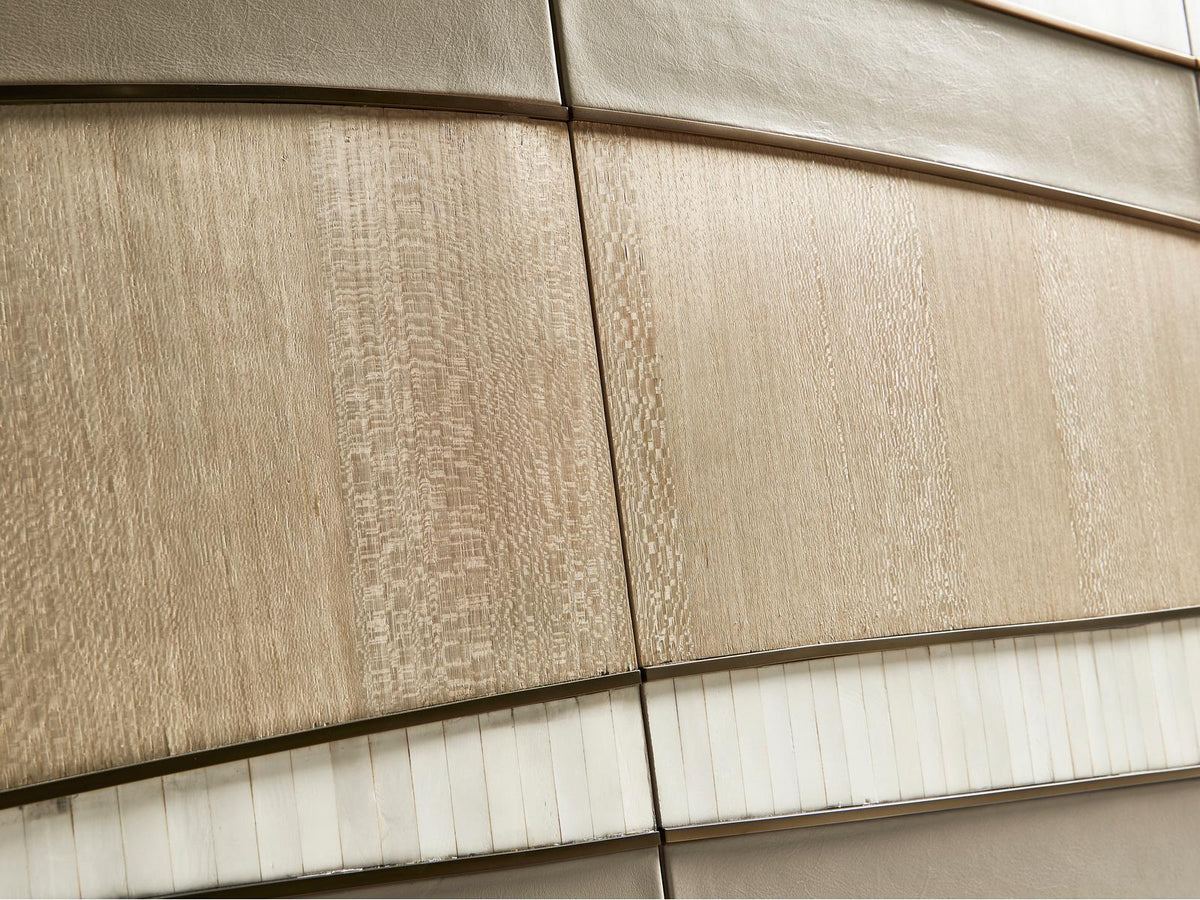 Water Breaker Credenza Console Table in Natural Dyed Koto