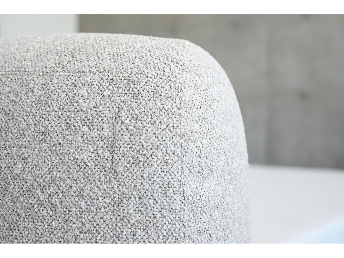 Saba 3-Piece Oat Tweed Fabric Sectional Sofa