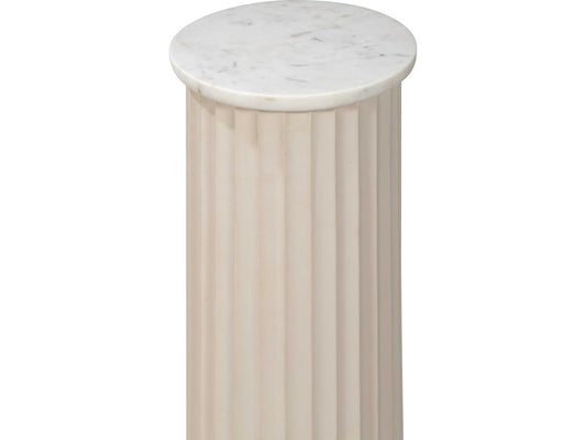 Mg Round Stone End Table