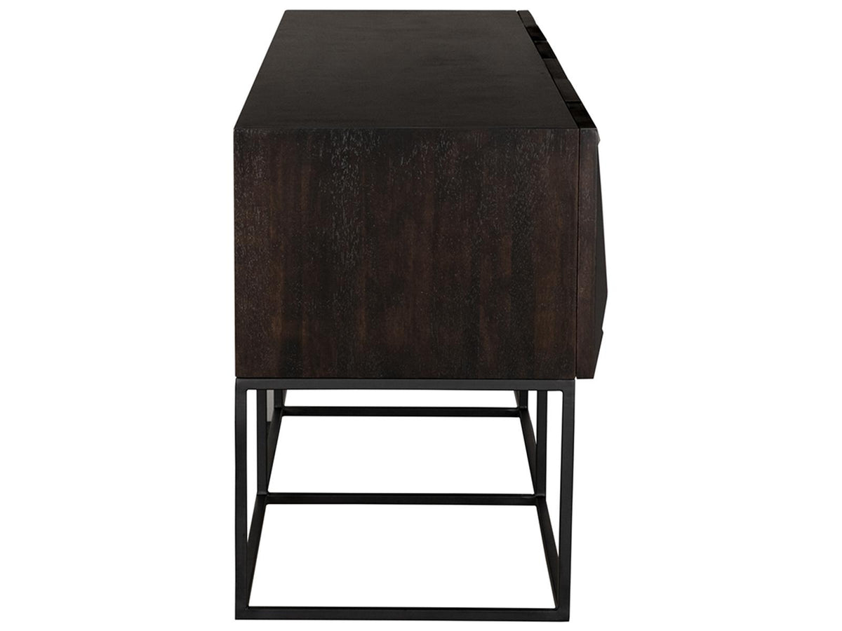 Zurich Rectangular Wood Ebony Walnut Console Table