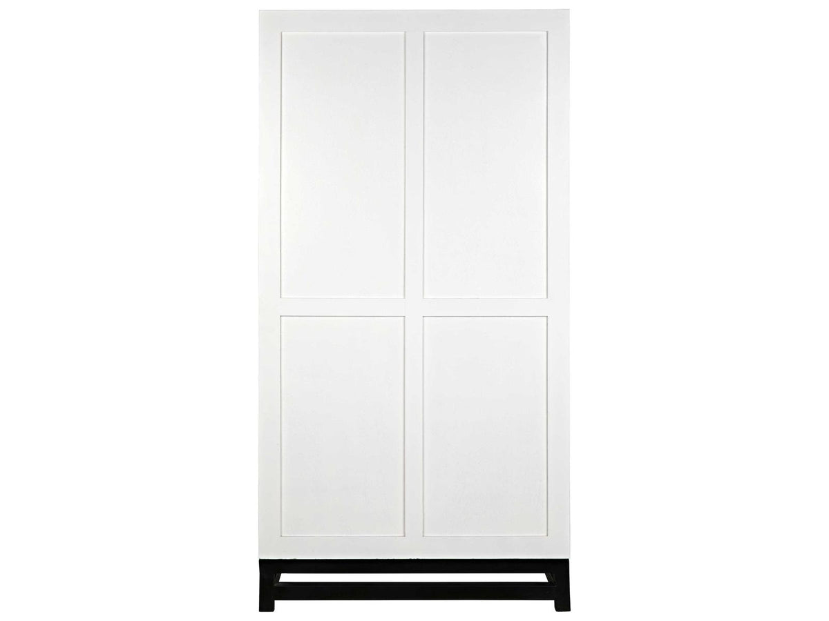 Maharadscha Small Hutch in Solid White with Matte Black Base