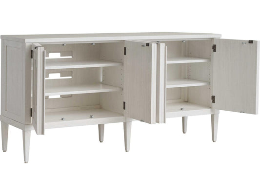 Sanibel Clearwater 68-Inch Media Console in Shell White Finish
