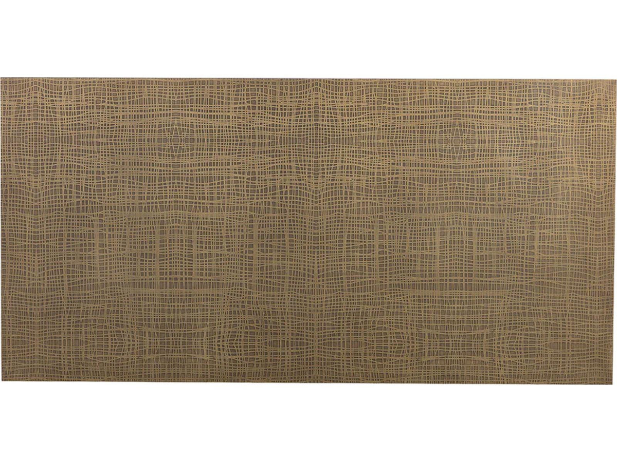 Albans Rectangular Coffee Table in Burnished Brass and Black