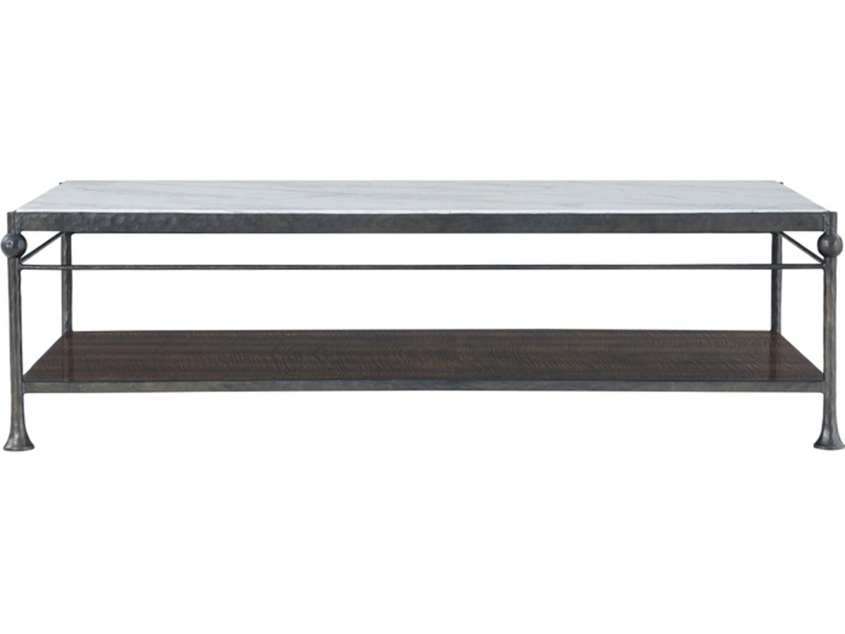 Spencer London Rectangular Metal Coffee Table in Fulham Finish