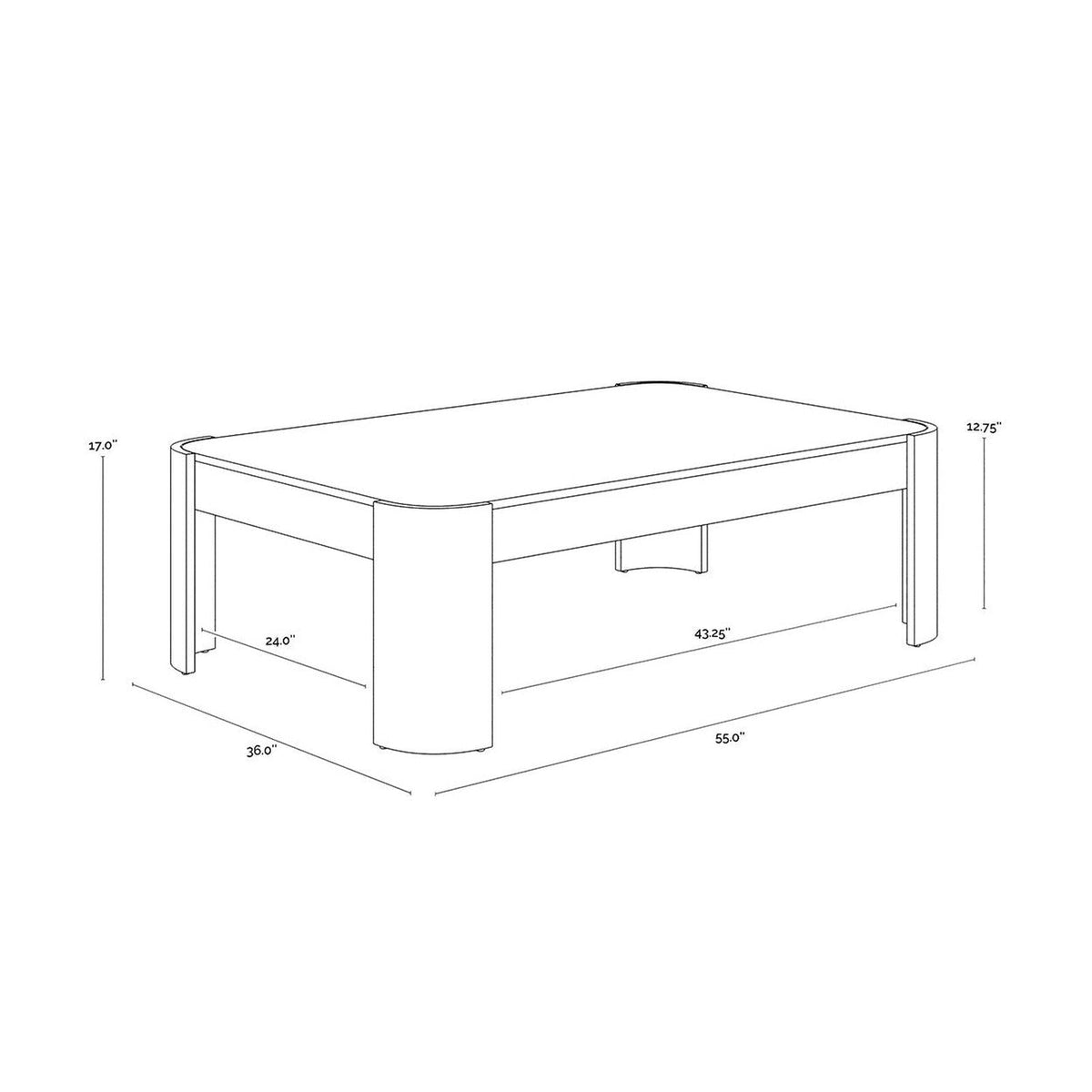 Sunpan Irvine Coffee Table