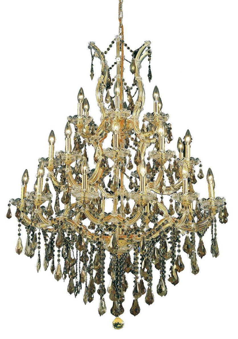 Maria Theresa 28-Light Gold Finish Crystal Chandelier