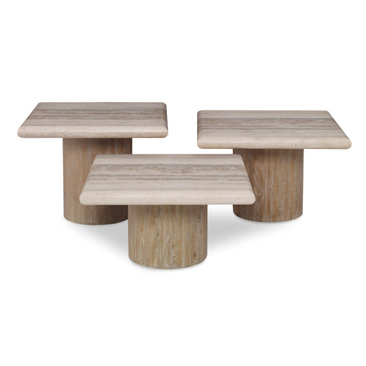 Ambella Petros Travertine Table Set
