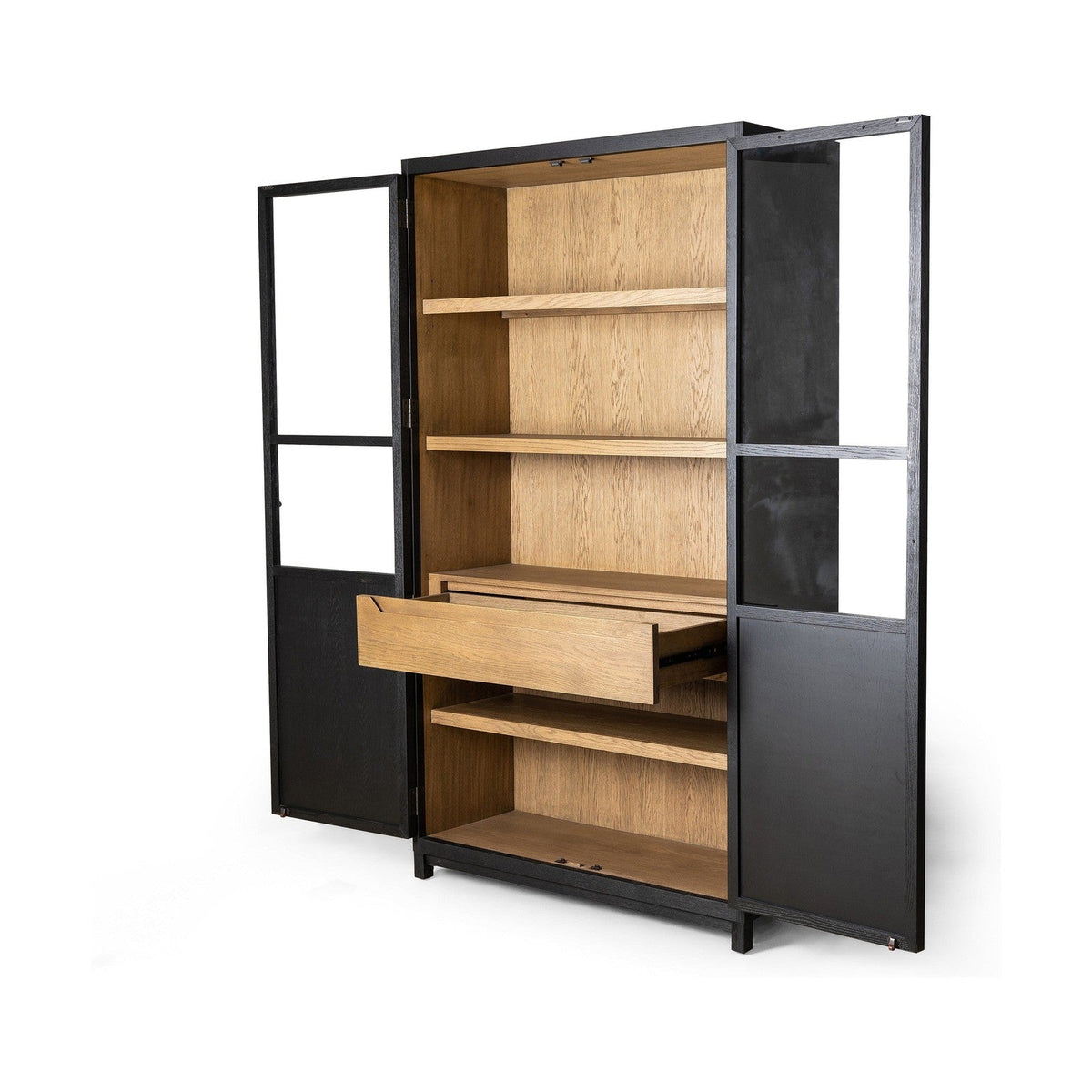 Four Hands Millie Panel and Glass Door Cabinet