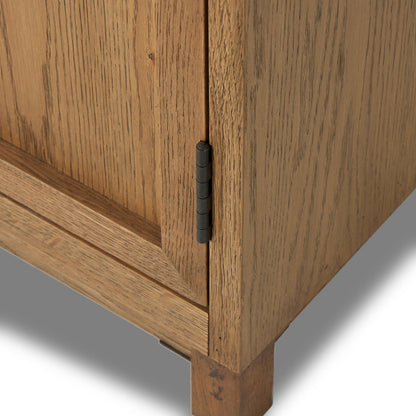 Four Hands Millie Panel and Glass Door Cabinet