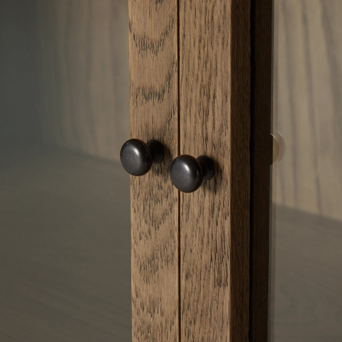 Four Hands Millie Panel and Glass Door Double Cabinet