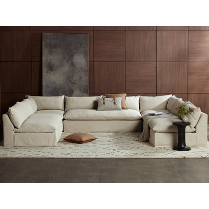 Four Hands Grant Slipcover 5-Piece Sectional