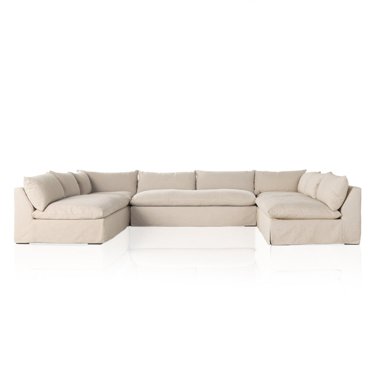 Four Hands Grant Slipcover 5-Piece Sectional