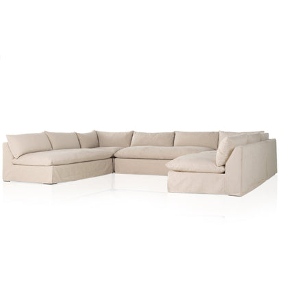 Four Hands Grant Slipcover 5-Piece Sectional