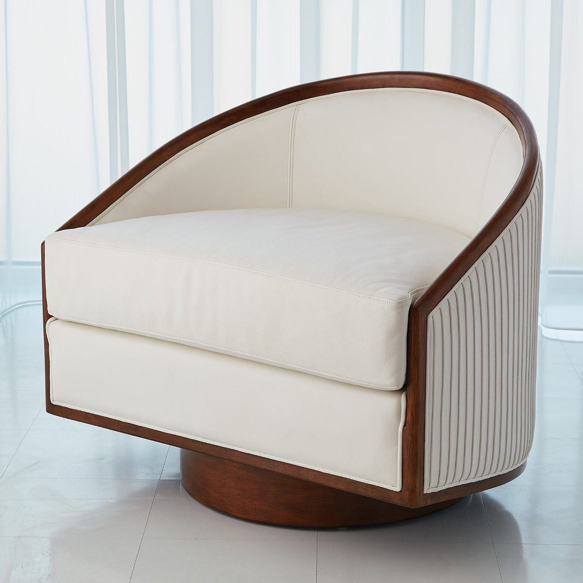 Global Views Swivel Chair