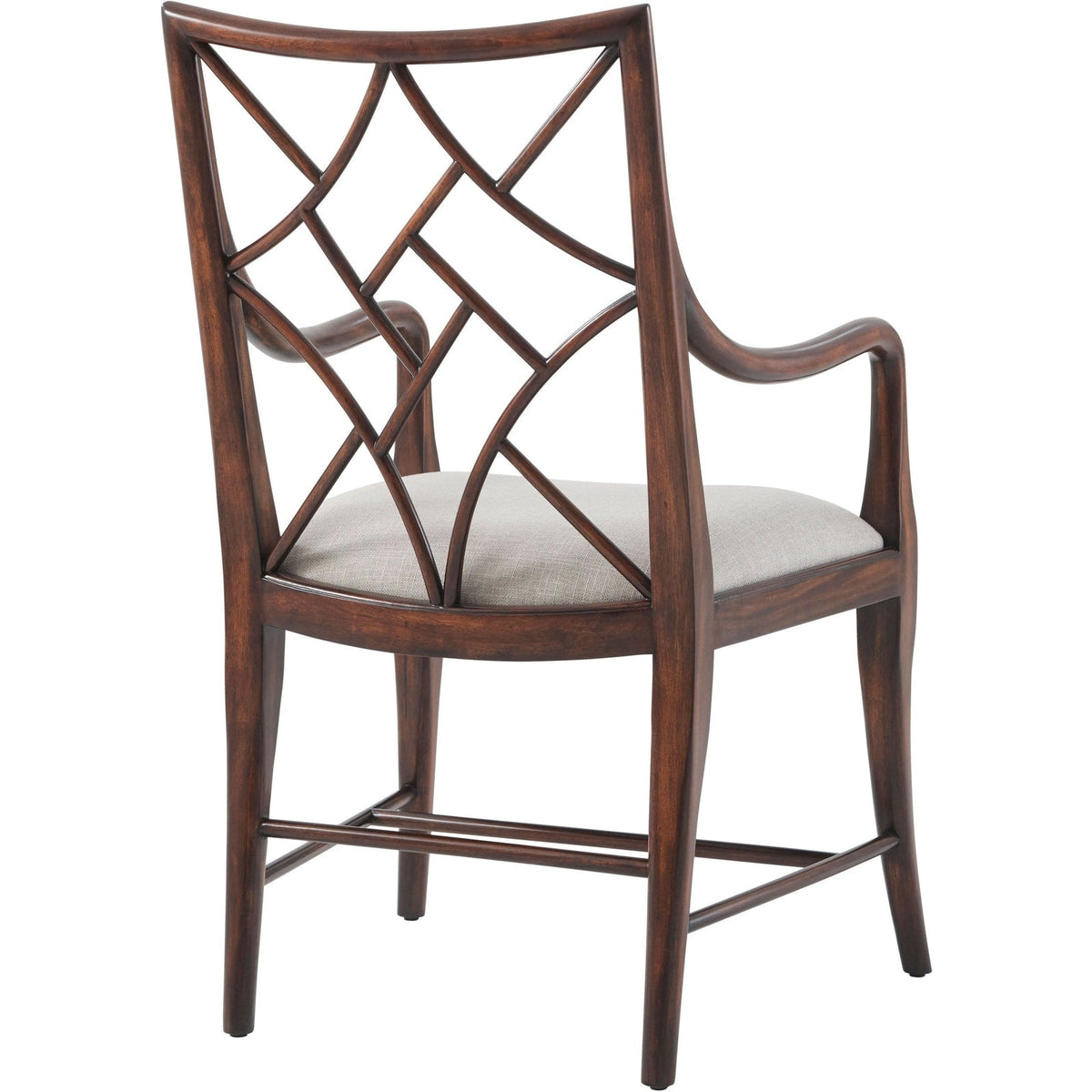 Theodore Alexander A Delicate Trellis Armchair - Set of 2