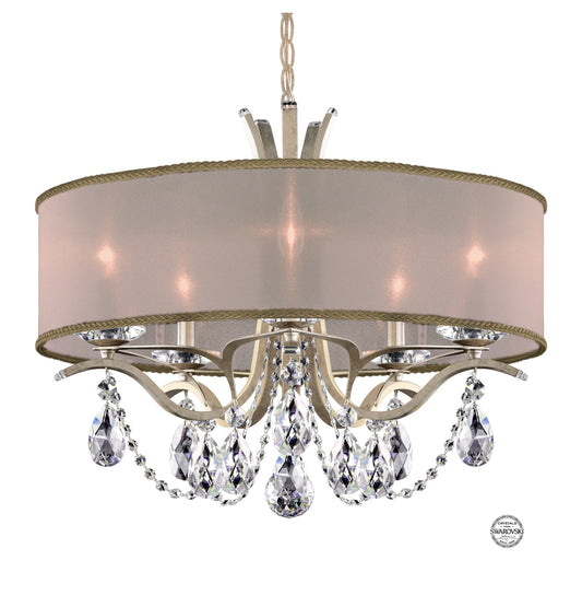 5-Light Gold Shade & Crystal Chandelier