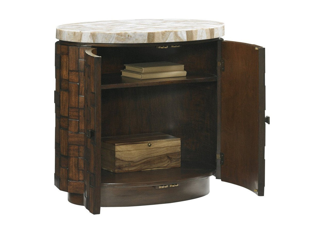 Tommy Bahama Home Island Fusion Banyan Oval Accent Table