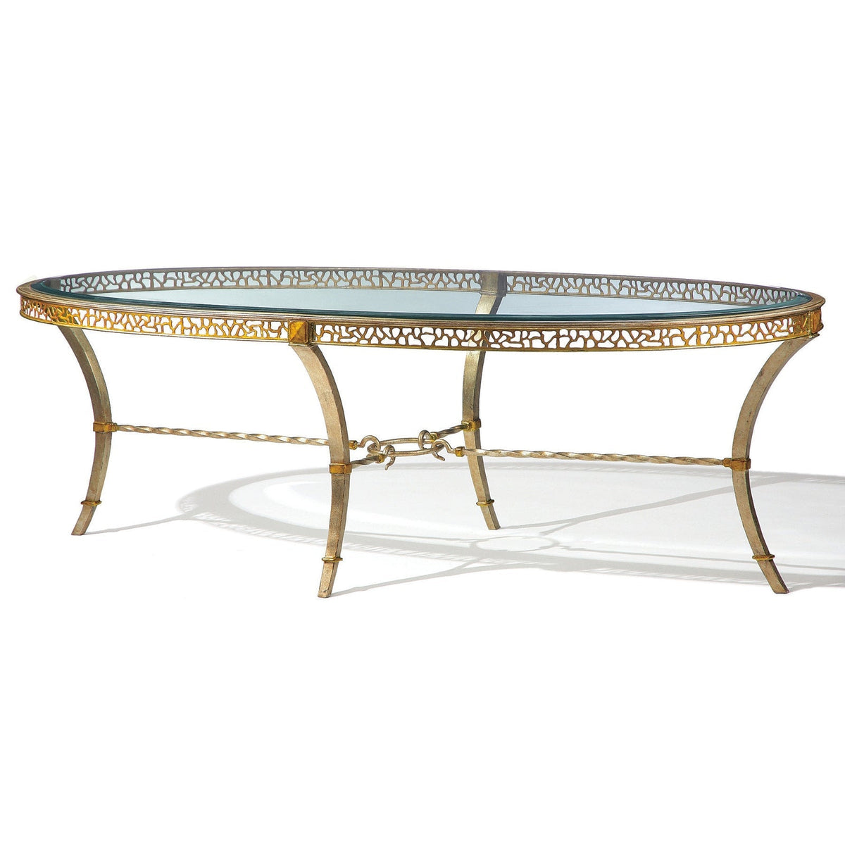 Maitland Smith Bolero Oval Cocktail Table (Bol03)