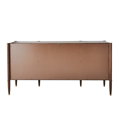 Global Views Triple Curve Cabinet Walnut