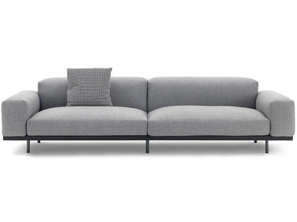 Strips 3-Seat Modular Sofa in Fabric with Removable Quilted Cover