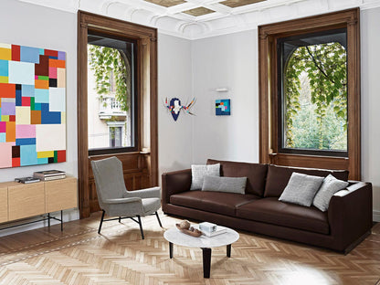Rendez-Vous 3-Seat Modular Sofa by Mauro Lipparini in Fabric