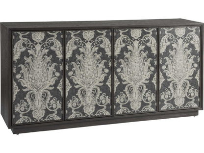 Home Venerato Media Console Mocha Brown Oak Veneer