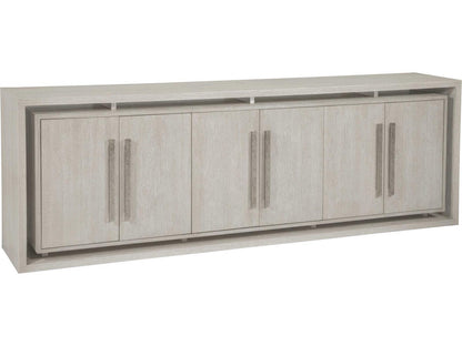 Home Mar Monte 98-Inch Long Media Console in Champagne Taupe Oak