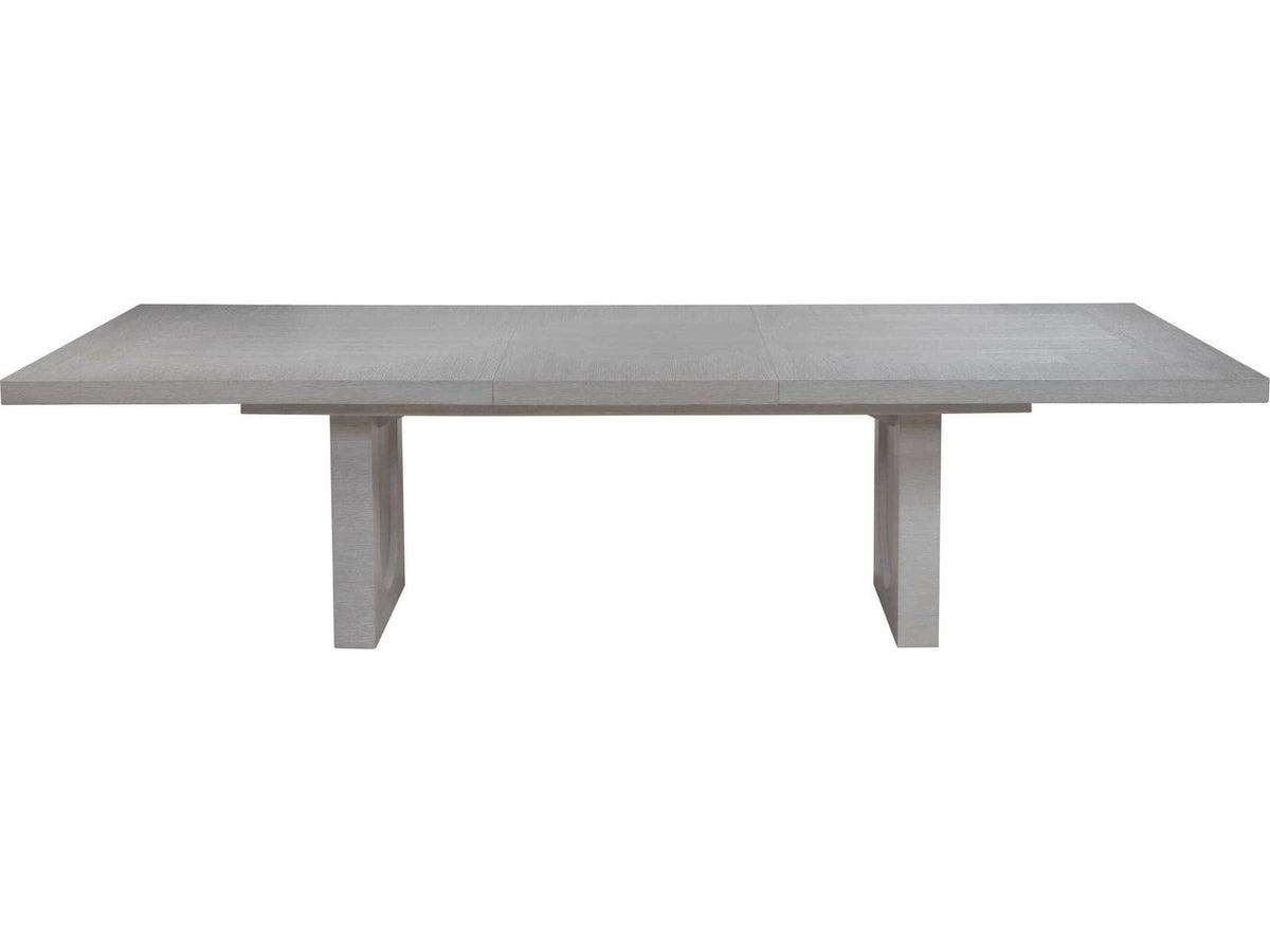 Solimar Rectangular Dining Table White Oak with Sled Bases