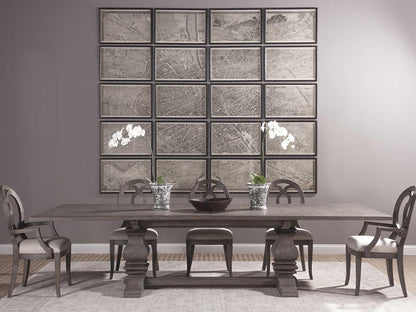 Home Axiom Rectangle Dining Table in Grigio Mahogany Finish
