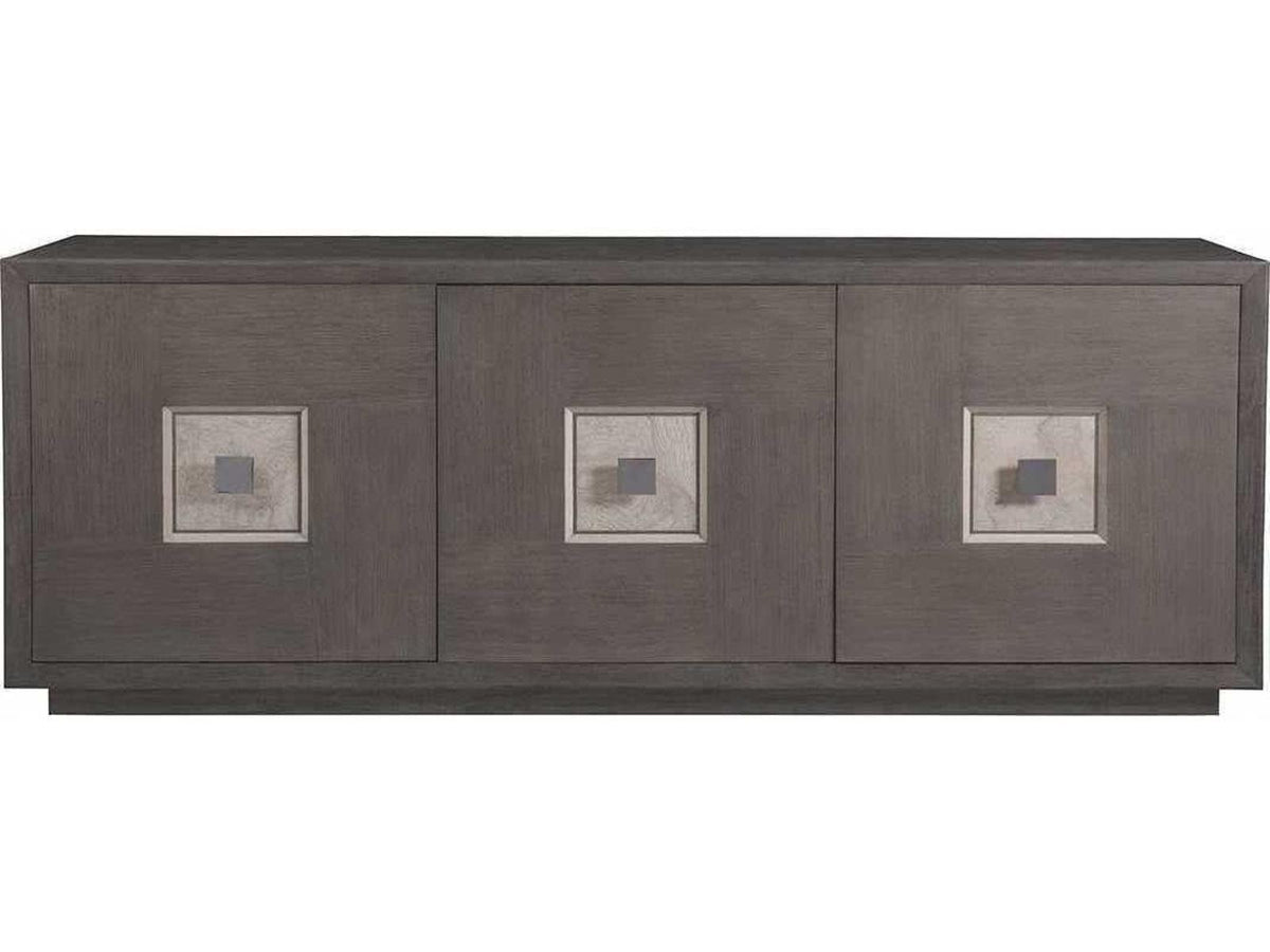 Home Mercury Large Media Console TV Stand in Bleached Ash and Oak Veneer