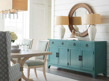 Newport 78-Inch Bayside Buffet with Cord Management in Seaglass