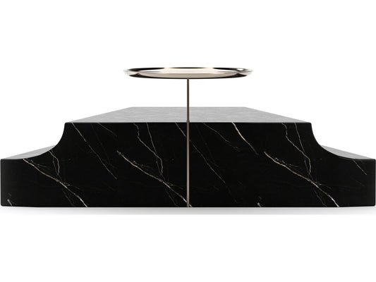 Overlap Round Stone End Table