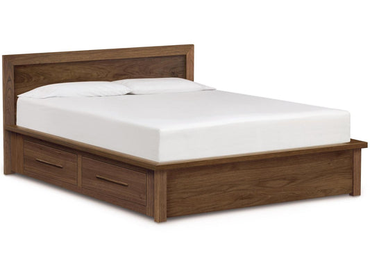 Moduluxe Brown Solid Wood King Platform Bed