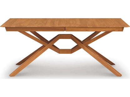 Exeter Rectangle 72-96 Inch Extendable Dining Table in Natural Walnut