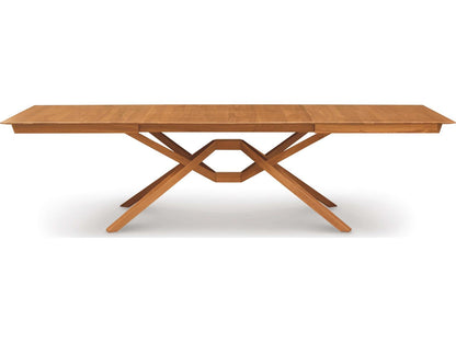 Exeter Rectangle 72-96 Inch Extendable Dining Table in Natural Walnut