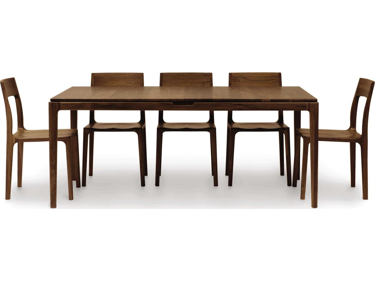 Furniture Lisse Extension Dining Table in Natural Walnut
