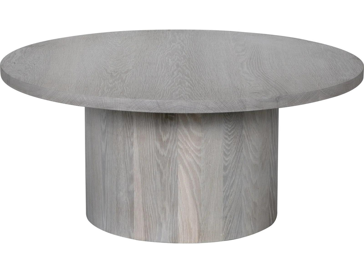 Big Sur Round Wood Natural Oak Coffee Table