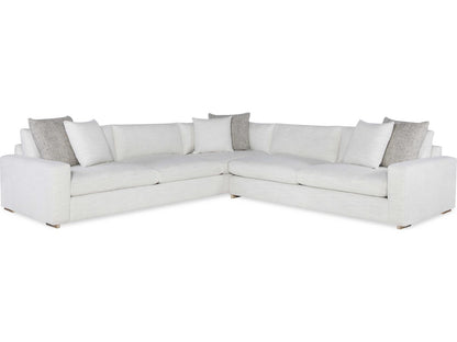 Great Room 2-Piece Fabric Sectional Sofa with Runner Base