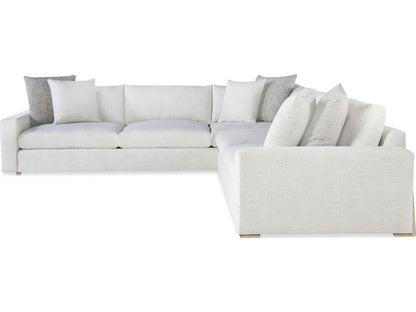 Great Room 2-Piece Fabric Sectional Sofa with Runner Base