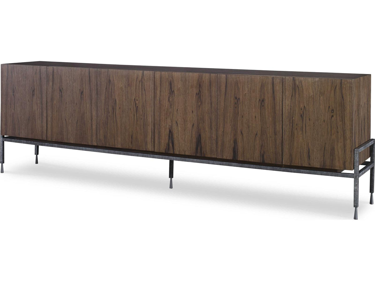 Grand Tour Gaston 110 Inch Paldao Veneer Credenza with Iron Base