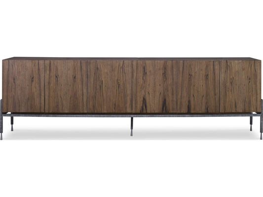 Grand Tour Gaston 110 Inch Paldao Veneer Credenza with Iron Base