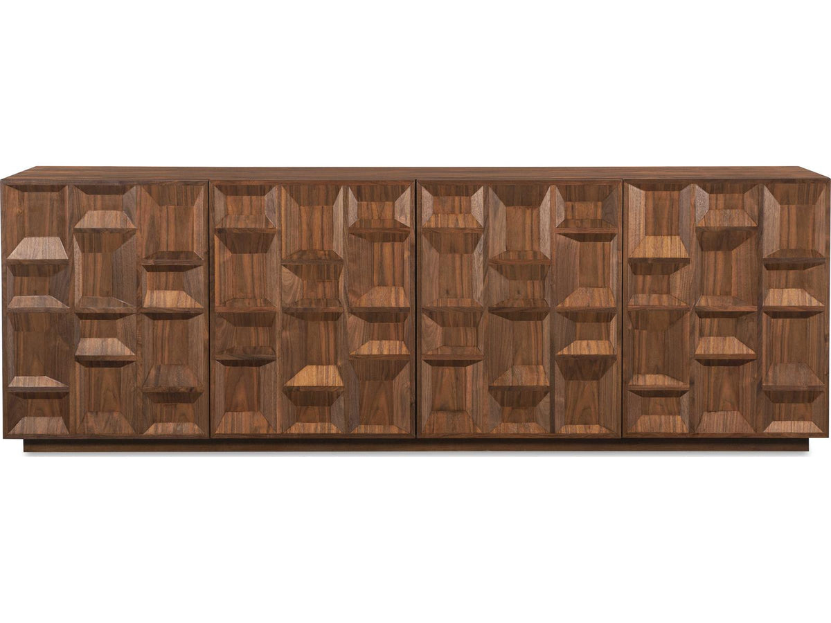 Glendale 94-Inch Walnut Four Door Sideboard